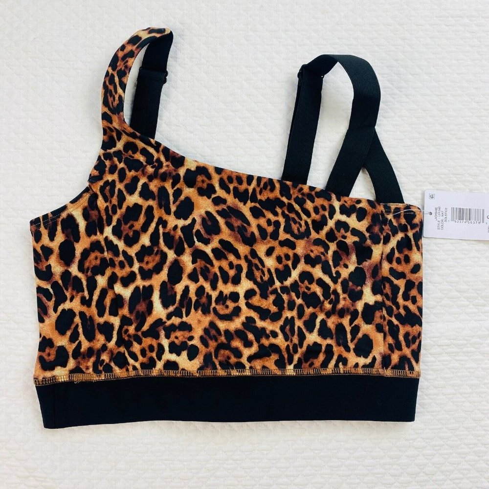 Natori Josie Womens Small Sports Bra Solstice Asymmetrical Cropped Cami Top